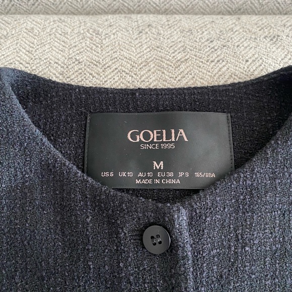 Classy Tweed Black Vest M - Picture 3 of 3